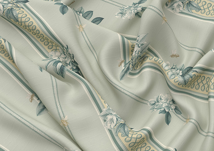 Upton, Apple Bee Bud Green - Roman Blind - Image 4